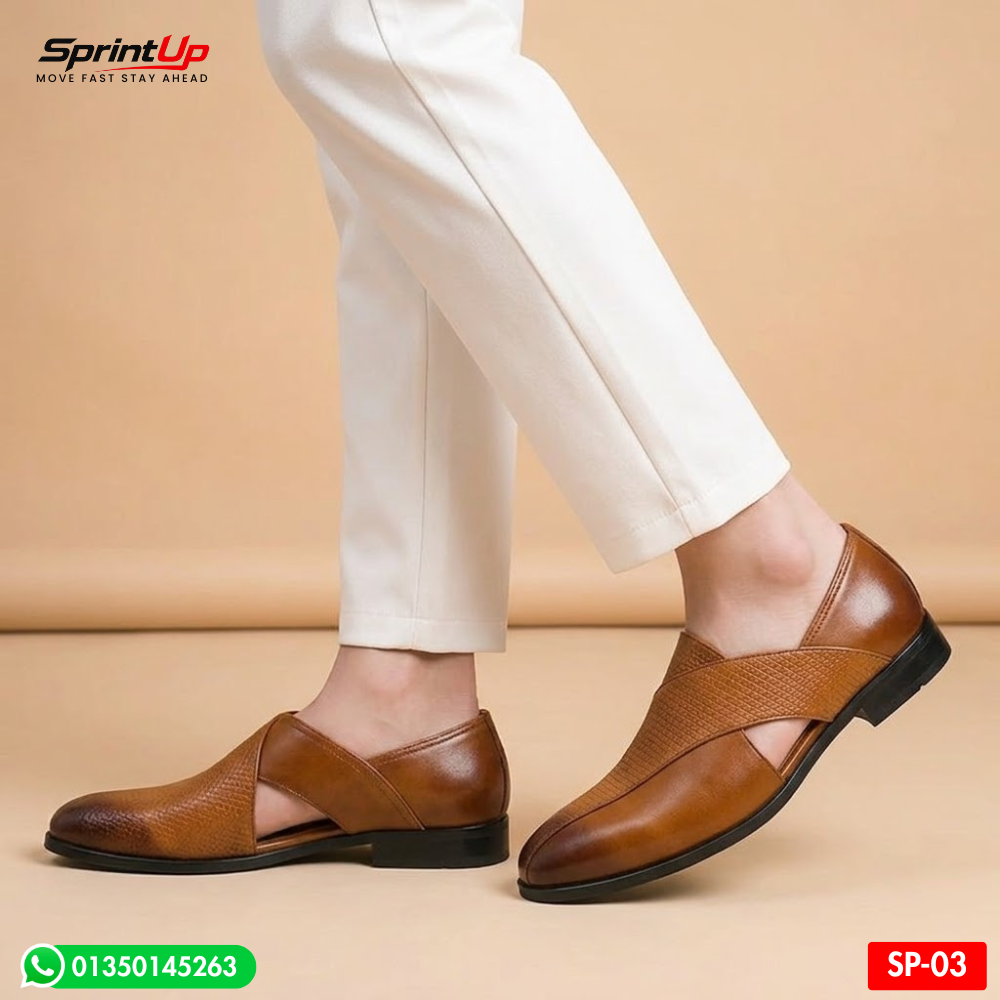 100% Original Leather Premium Quality Men’s Kabli Shoe SP-03